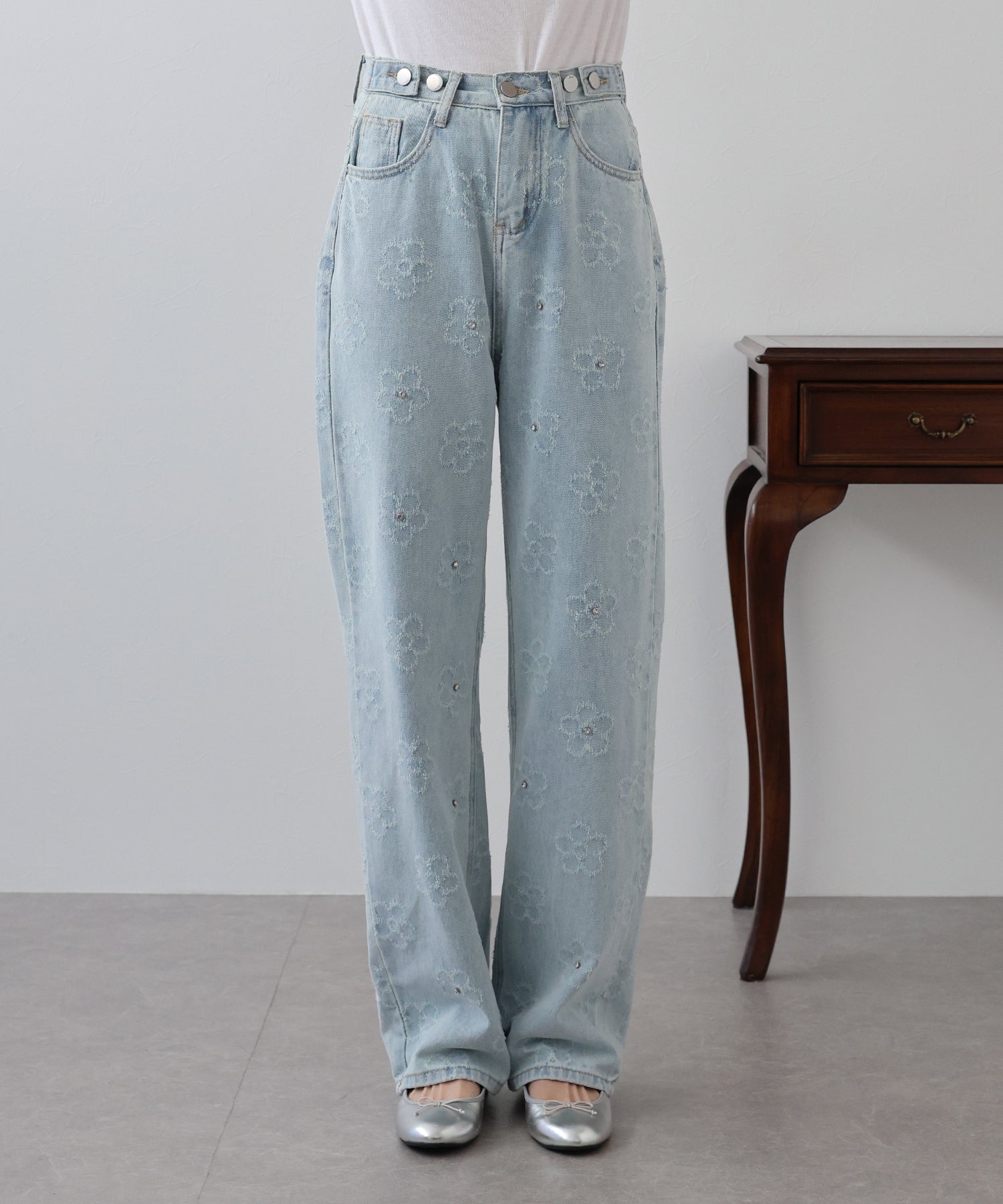 フラワーモチーフデニム – BLUE ONLINE