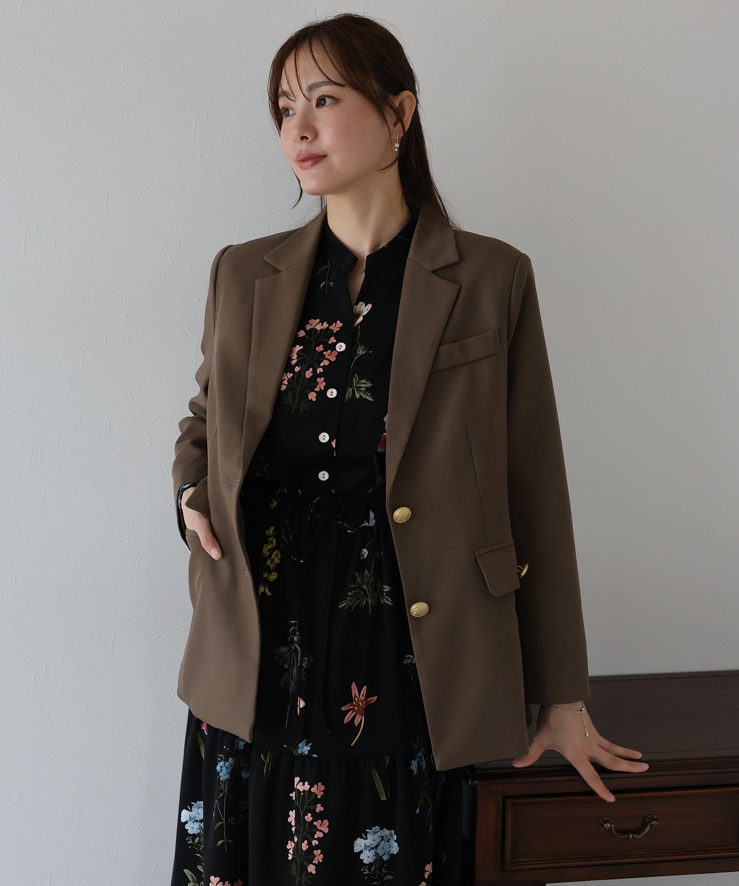 ウォッシャブル】金ボタンダブルジャケット – BLUE ONLINE