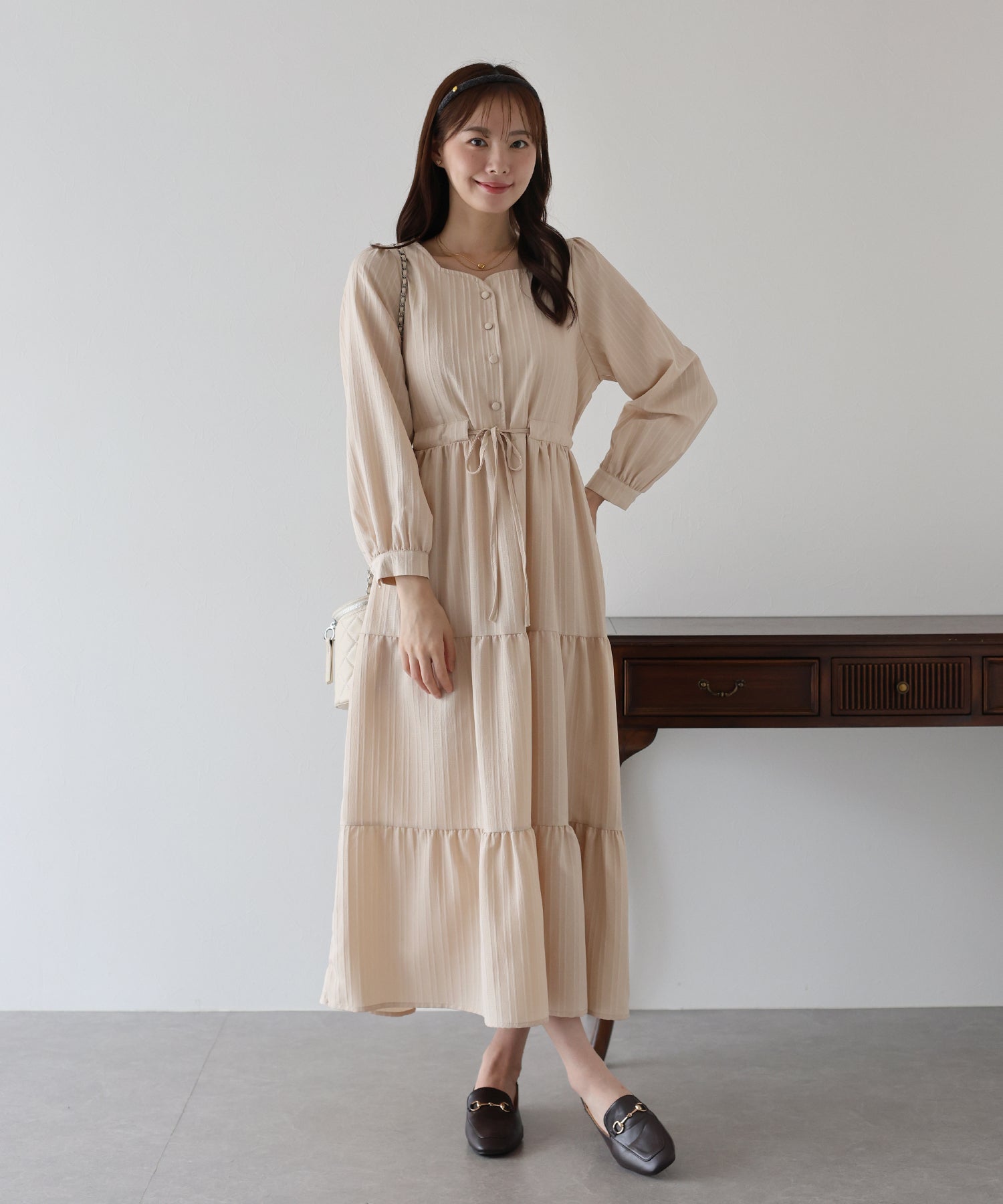 ハートネックティアードワンピース – BLUE ONLINE