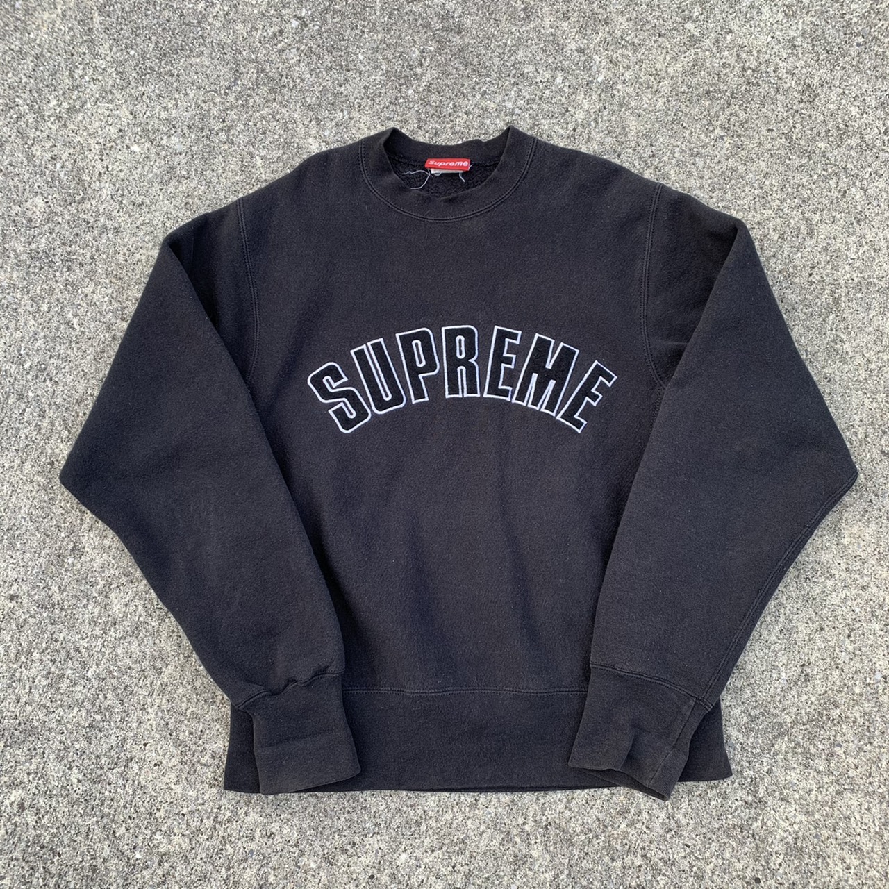 90s Supreme Arc Logo Crewneck Sweat - blue room