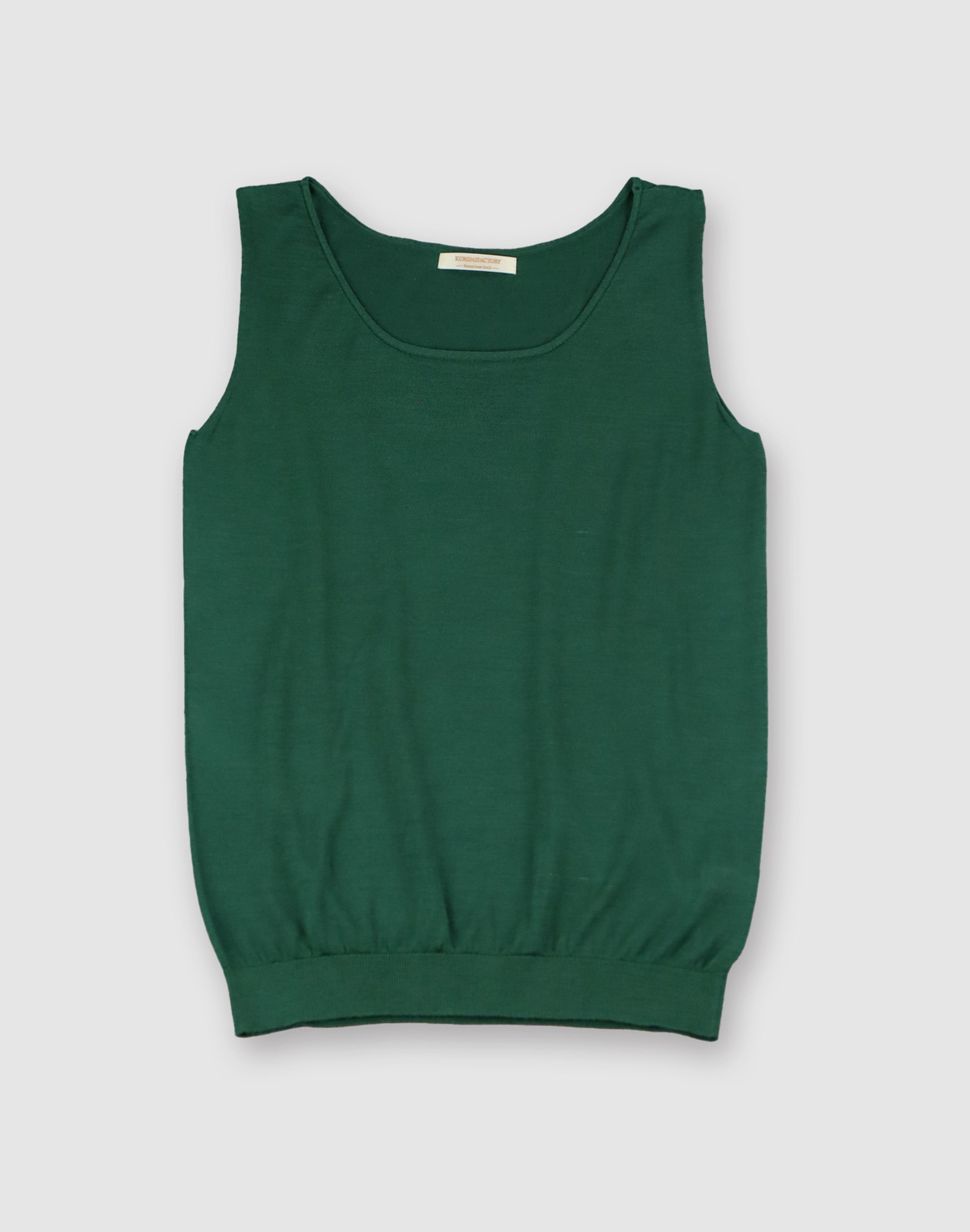 純国産シルク100%】シルクタンクトップ KURUMIFACTORY 日本製 ホール
