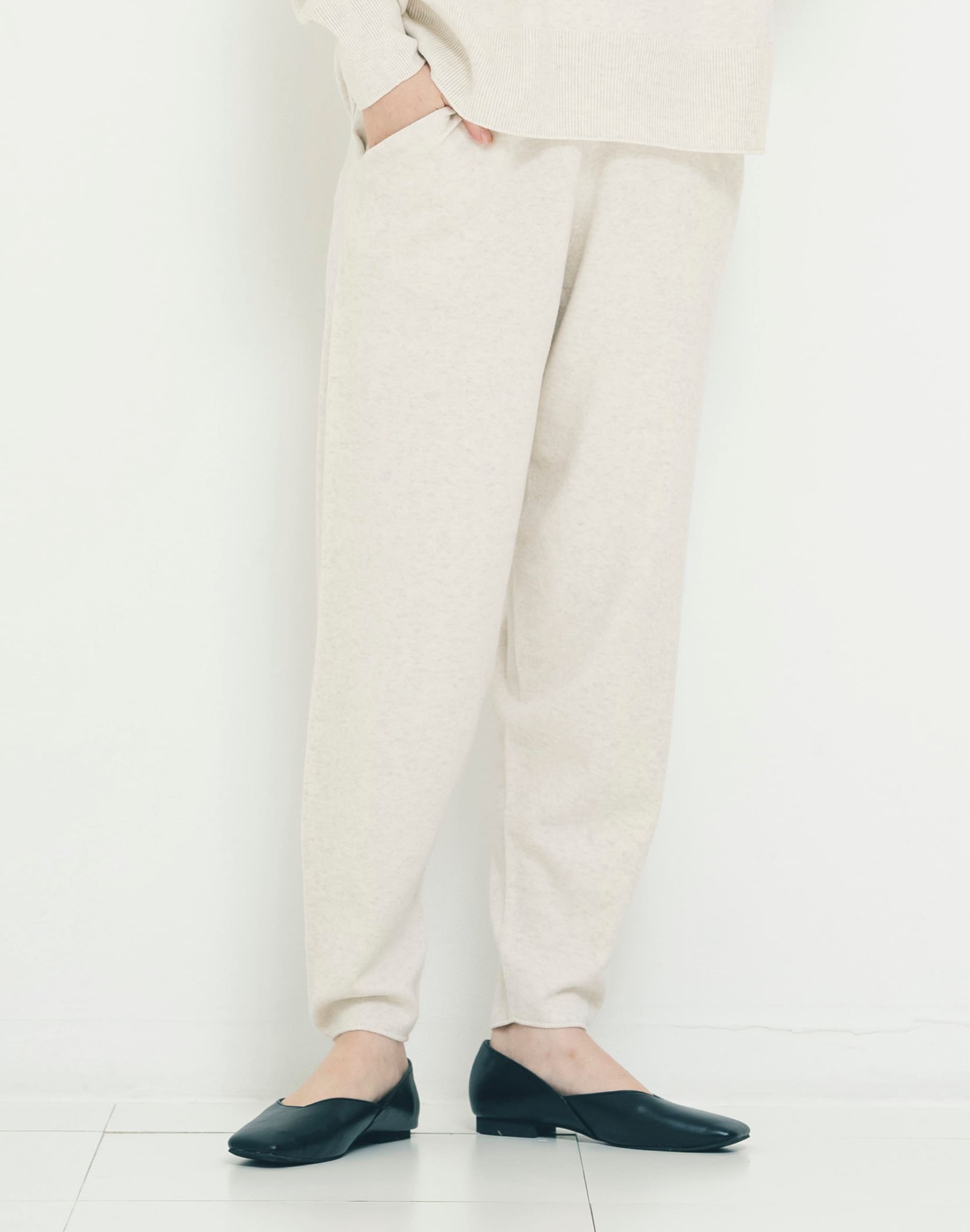 熟成コットンニットジョガーパンツ MyLien 日本製 ホールガーメント