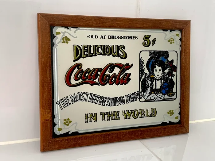 SOLDOUT-ギリス製 60s コカコーラ Coca-Cola パブミラー 鏡