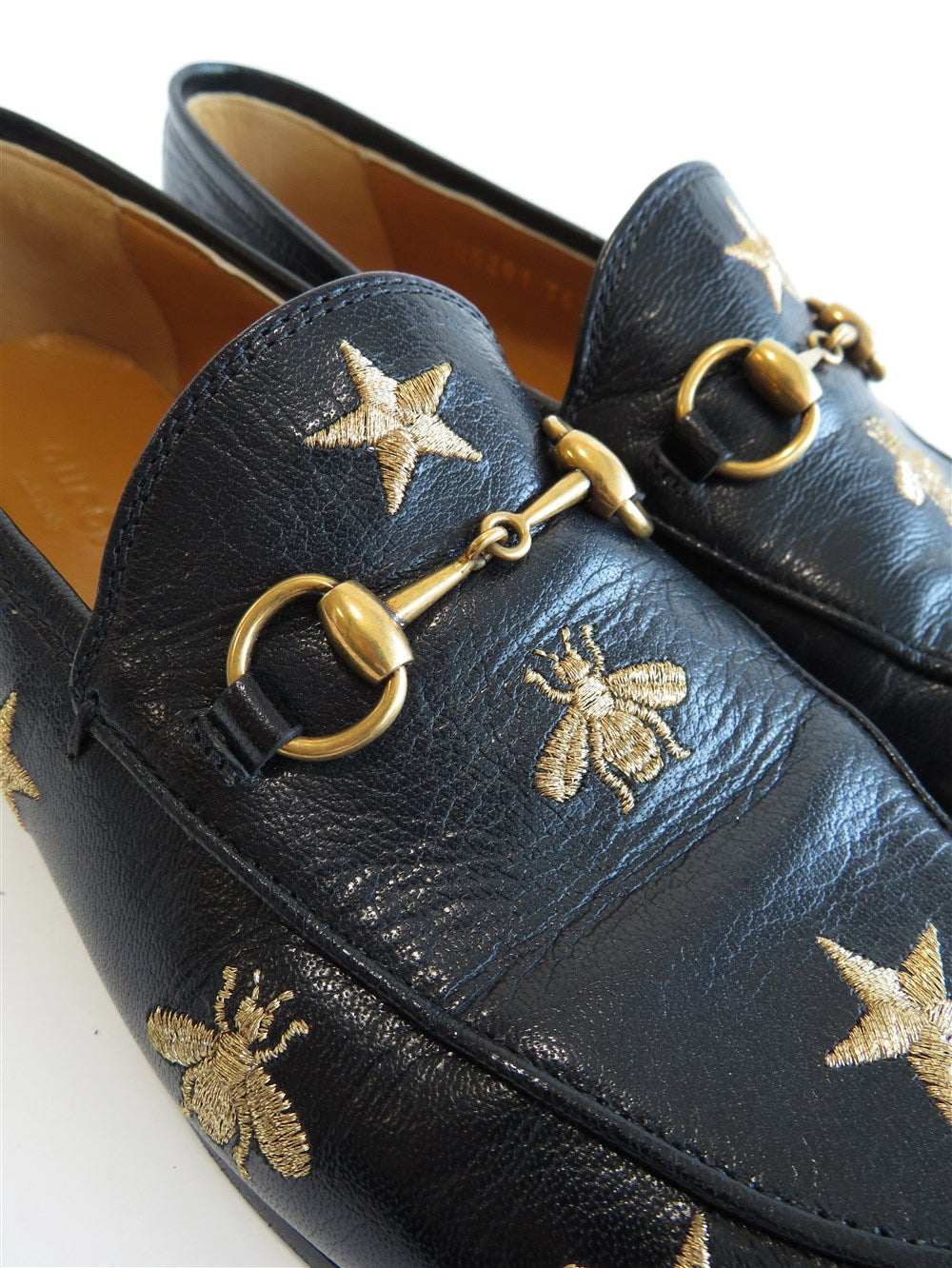 ホースビット Beeスター 刺繍 ローファー