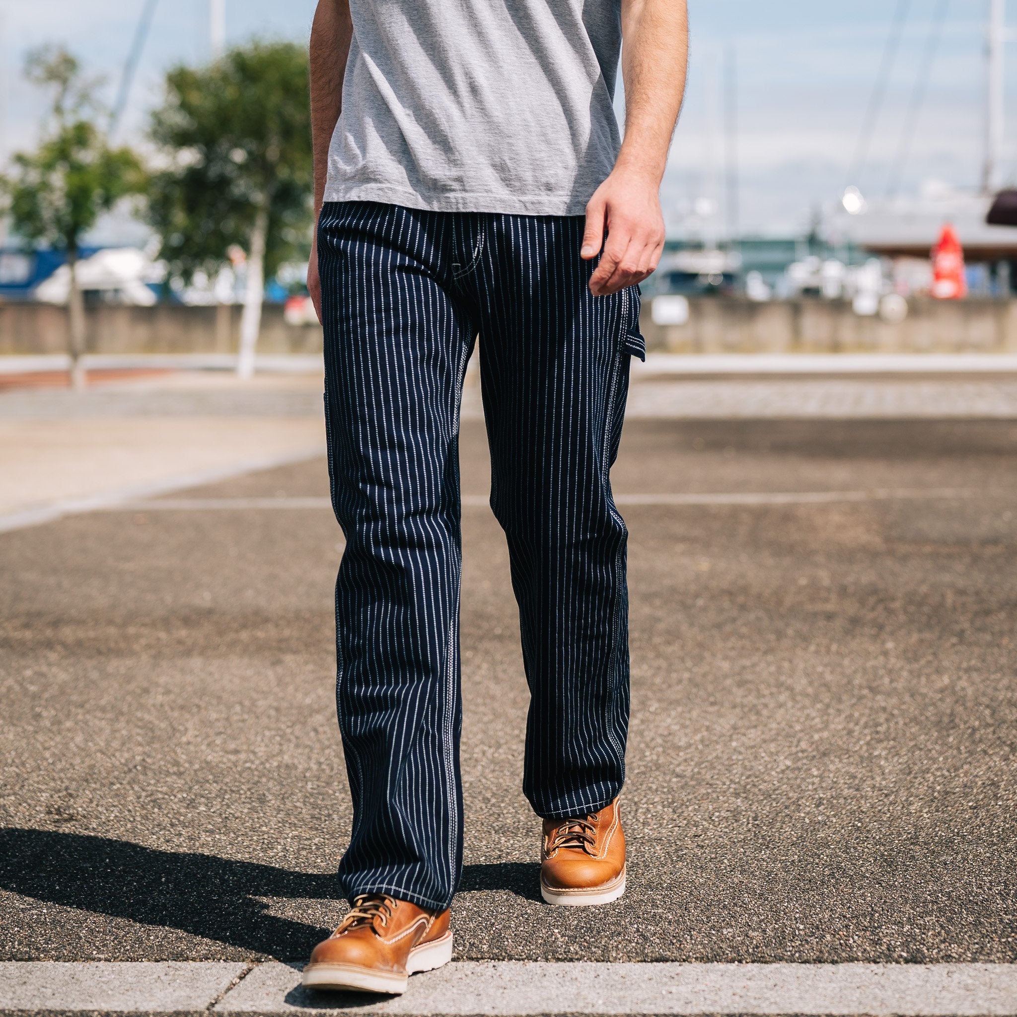 Iron Heart 12oz Wabash Painter's Pants - Indigo 10% off – Blue