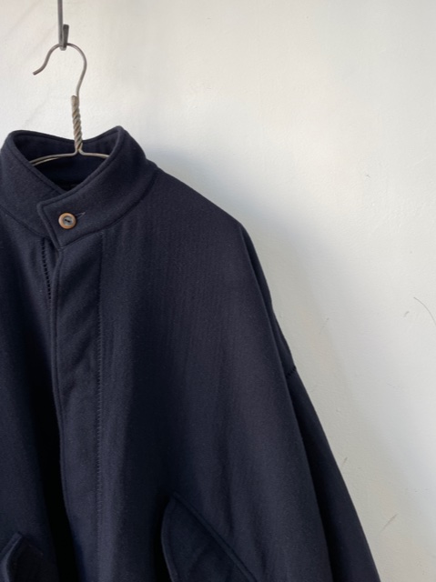 kaval / blanket stitched stand collar coat (カヴァルのブランケット