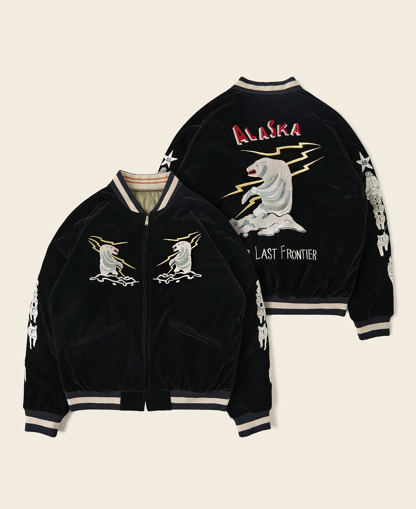 1950s Reversible Embroidery Souvenir Jacket - Alaska | Bronson Mfg
