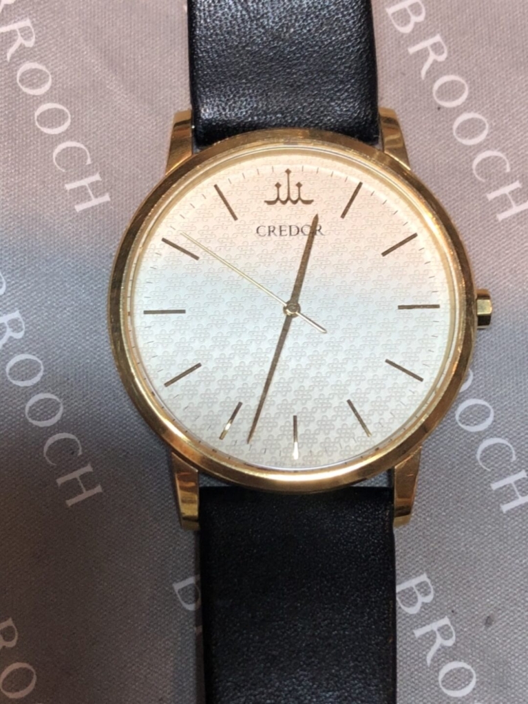 SEIKO CREDOR 18kT【セイコークレドール金無垢】クオーツ電池交換