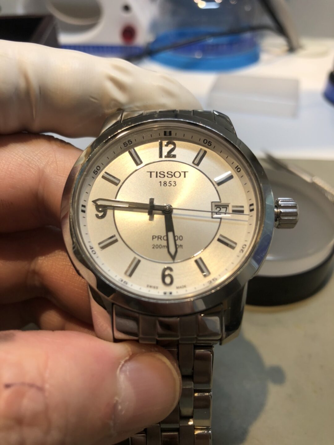 TISSOT【ティソ】1853PRC200 電池交換ご依頼頂きました。【ブローチ