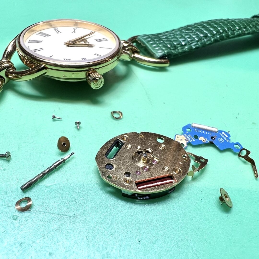 水没してしまったGUCCI（グッチ）の修理事例 | BROOCHブローチ時計