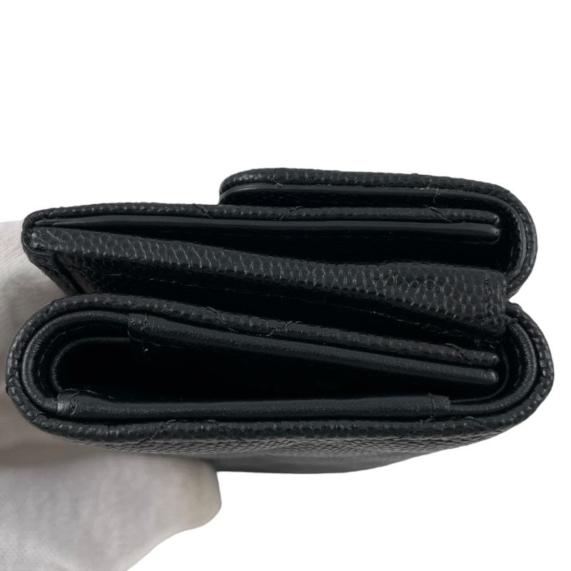 CHANEL】シャネル コンパクトウォレット AP3518 三つ折り財布 レザー