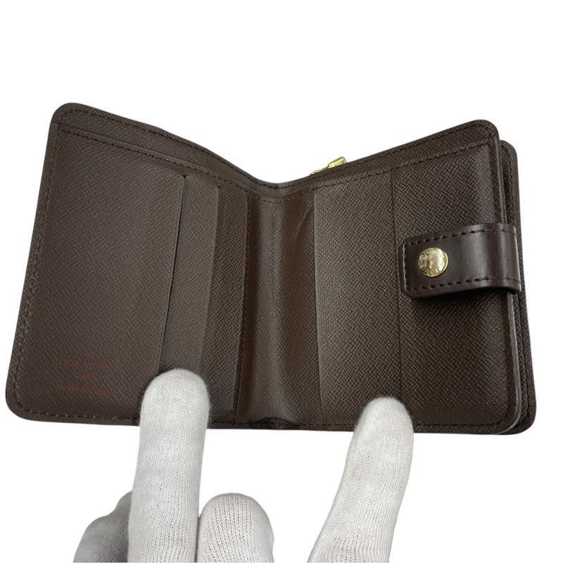 LOUIS VUITTON】ルイ・ヴィトン コンパクト ジップ N61668 二つ折り