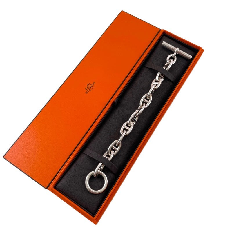 HERMES】エルメス シェーヌダンクルTGM ブレスレット シルバー925