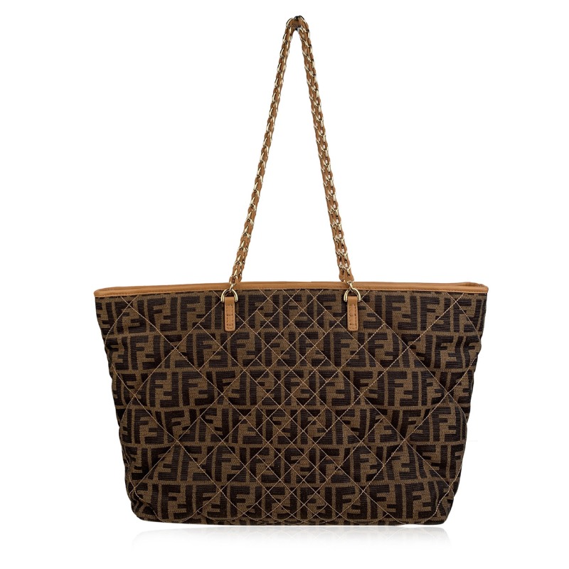 フェンディ ズッカ柄 チェーン トートバッグ ｜ブランド買取なら