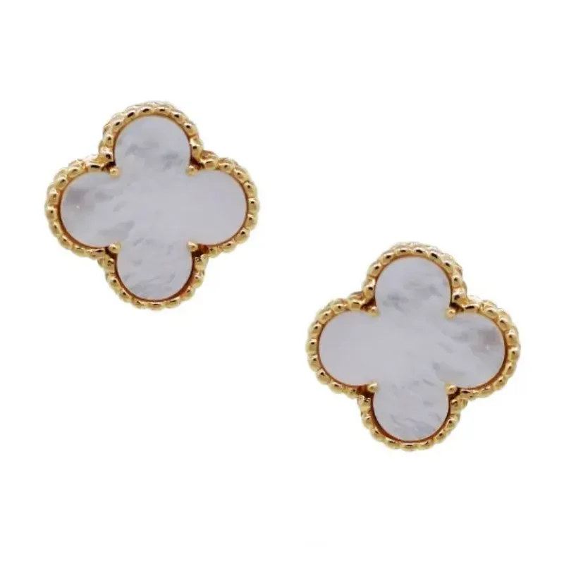 ヴァンクリーフ スウィート アルハンブラ マザー オブ パール ピアス