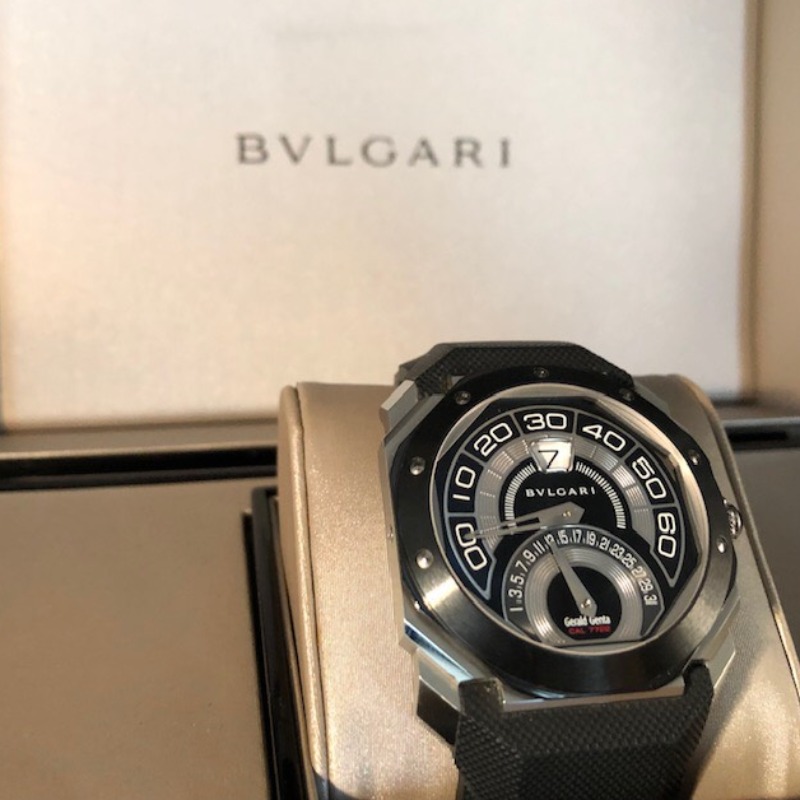 ブルガリ ジェラルドジェンタ オクトバイレトロ ステンレス×セラミック