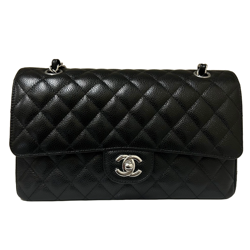 マトラッセ25 クラシック ハンドバッグ キャビアスキン SV金具