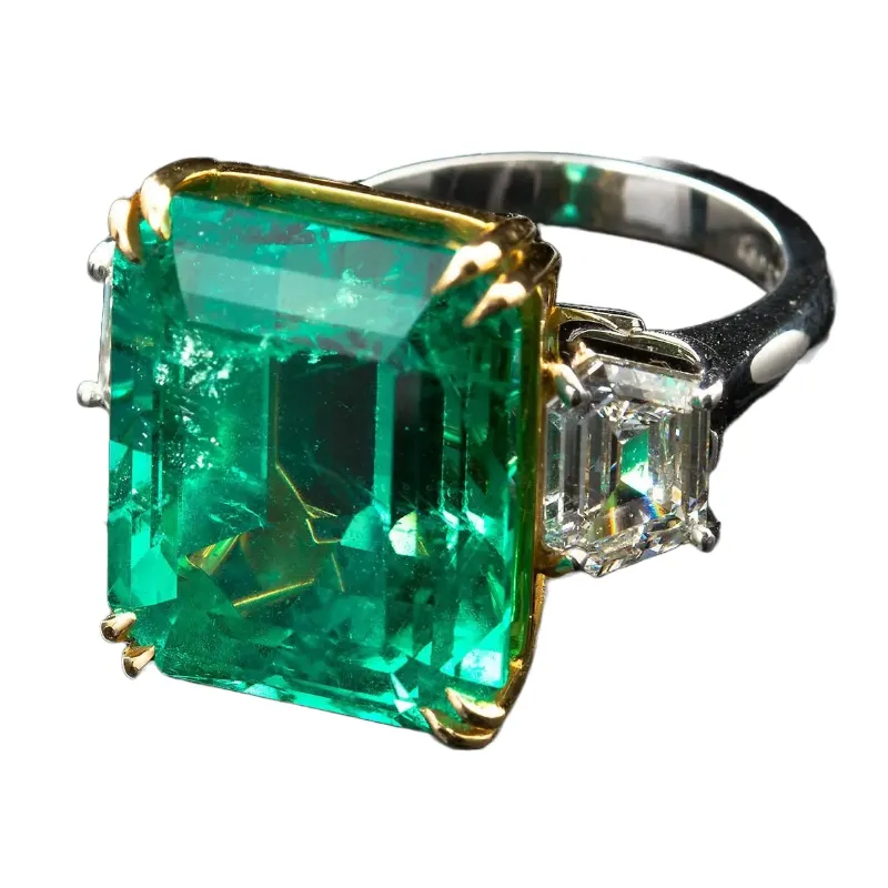 宝石 エメラルド ダイヤモンド リング Pt900/K18｜ブランド買取なら
