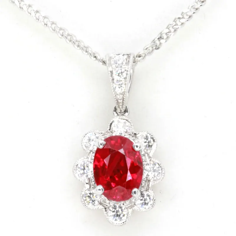 宝石 ルビー ネックレス K18WG｜ブランド買取なら「ブランドファン」