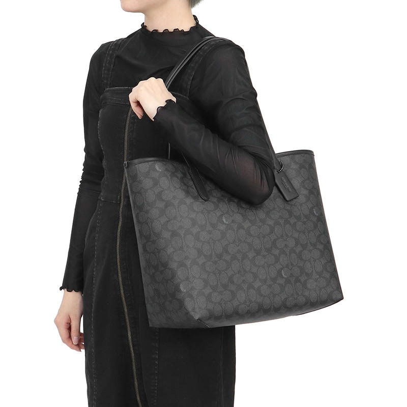 Brandol / COACH コーチ トートバッグ シグネチャー キャンバス シティ