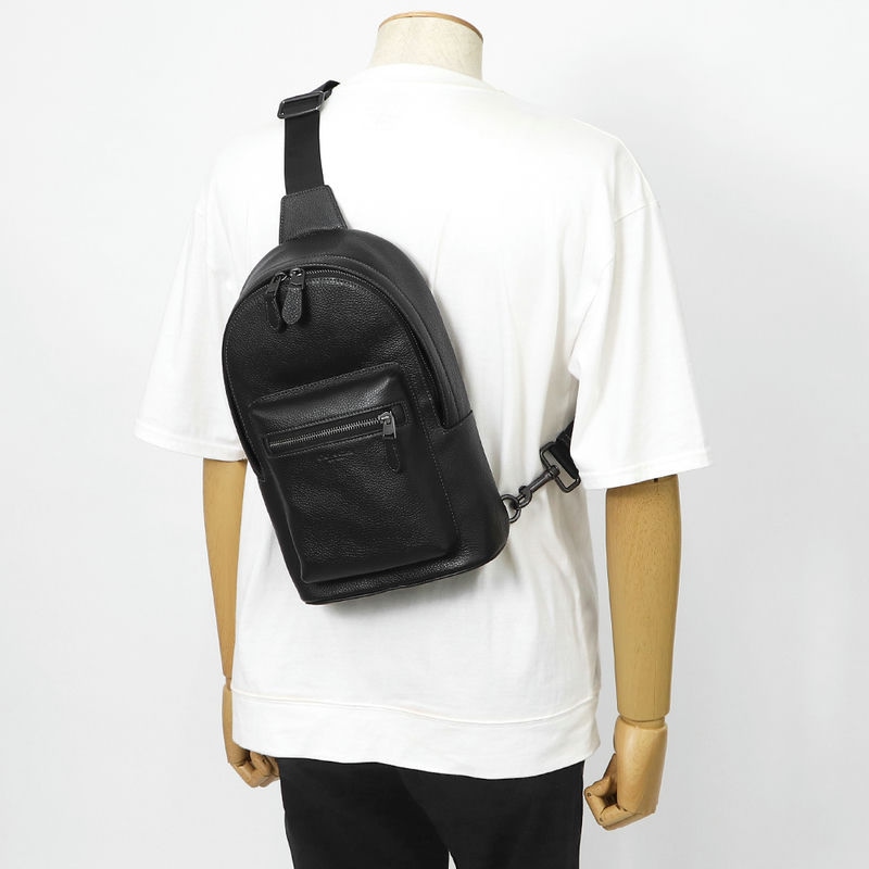 Brandol / COACH コーチ ボディバッグ レザー 縦型 ウエスト パック