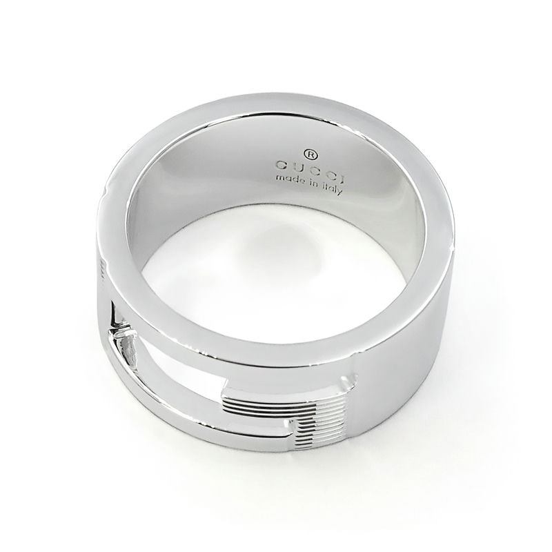 Brandol / GUCCI グッチ リング ブランデッド Gリング シルバー 25号