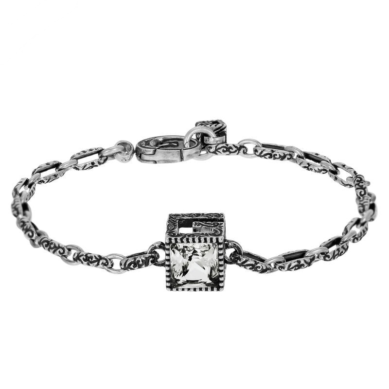 Brandol / GUCCI グッチ ブレスレット スクエアG キューブ 18cm