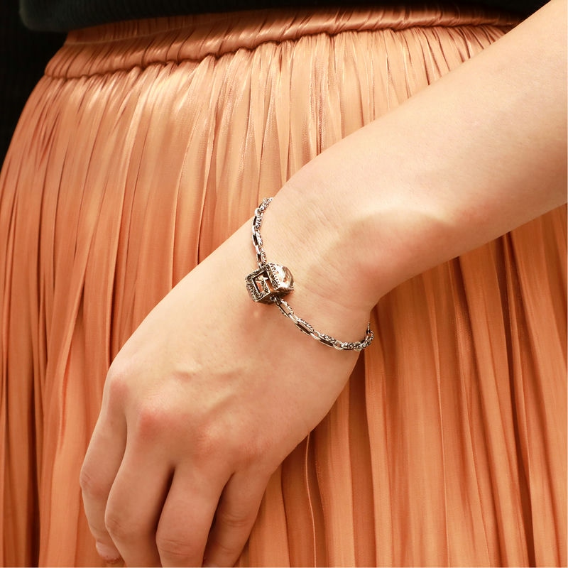 Brandol / GUCCI グッチ ブレスレット スクエアG キューブ 18cm