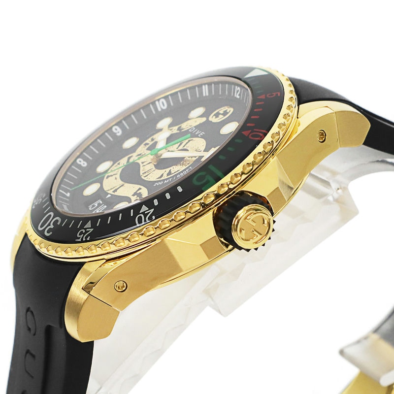 Brandol / GUCCI グッチ メンズ腕時計 DIVE ダイブ スネークモチーフ
