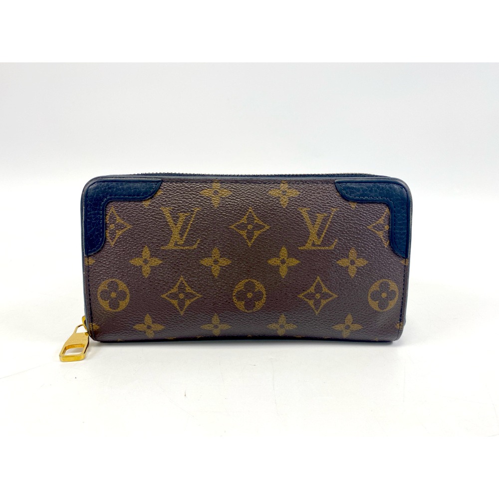 ルイ・ヴィトン モノグラム・レティーロ ジッピーウォレット 黒 M61855