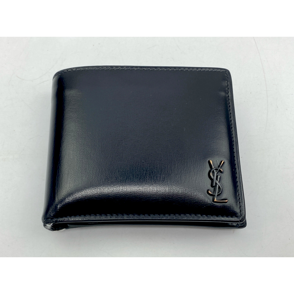 サンローラン タイニーカサンドラ 二つ折り財布 黒 レザー 買取実績