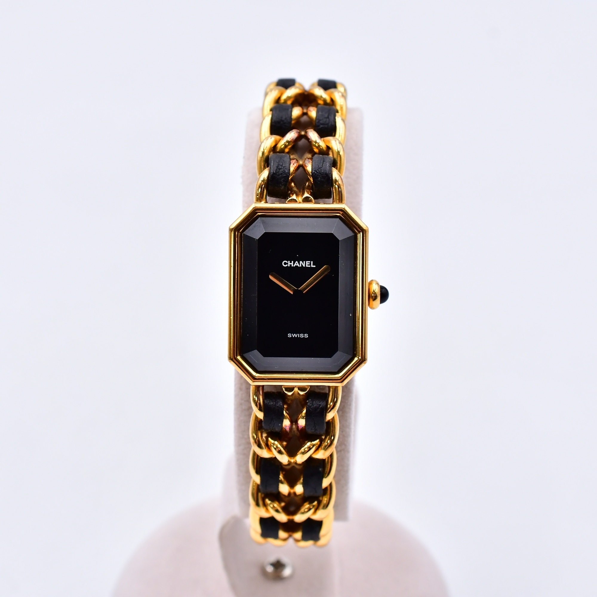 シャネル プルミエールL 黒文字盤 GP×革/QZ H0001 買取実績【買取日