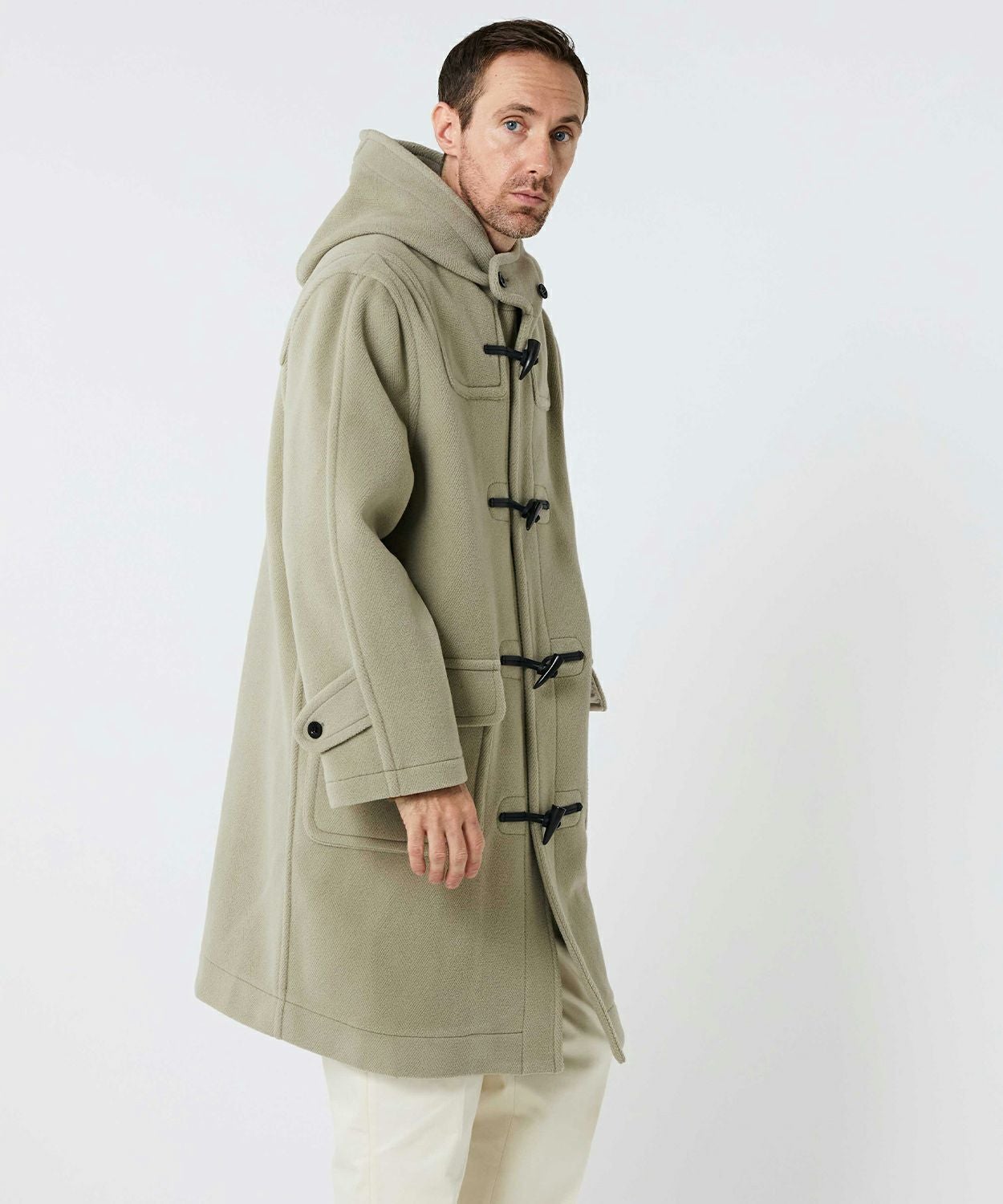 別注]ヘリンボーンダッフルコート(ウール)(MEN) 全5色 | BRITISH MADE