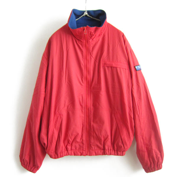 90s Polo ポロ ラルフローレン POLO SPORTパッチ 裏フリース ナイロン
