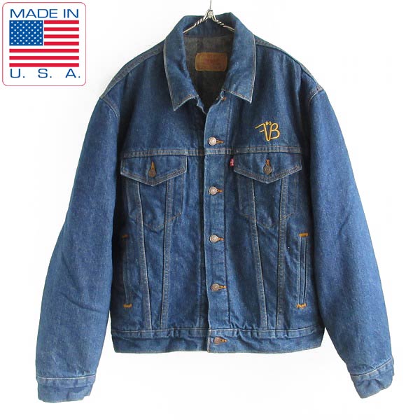 美品/濃紺/90's/USA製/リーバイス/70506/デニムジャケット【42