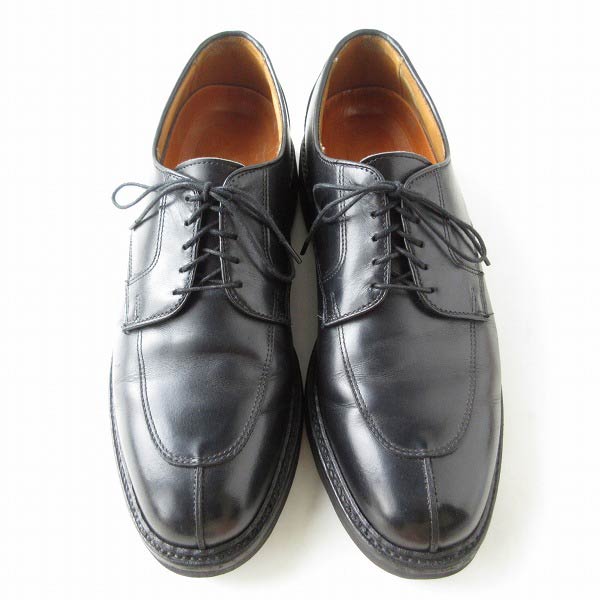 アレンエドモンズ/外羽根/Uチップ/シューズ/黒【26cm】スプリットトゥ