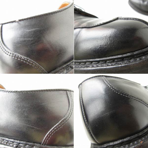 アレンエドモンズ/外羽根/Uチップ/シューズ/黒【26cm】スプリットトゥ