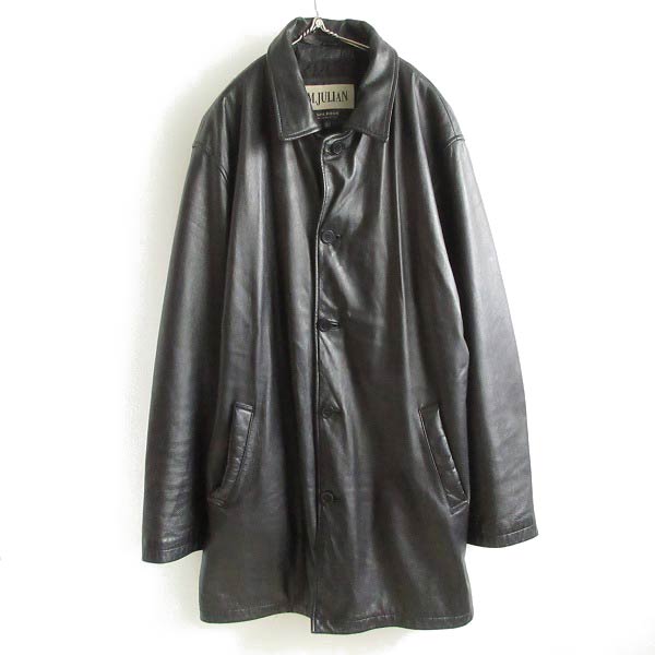 90s WILSONS LEATHER M.JULIAN レザー カーコート 黒 2XLT ジャケット