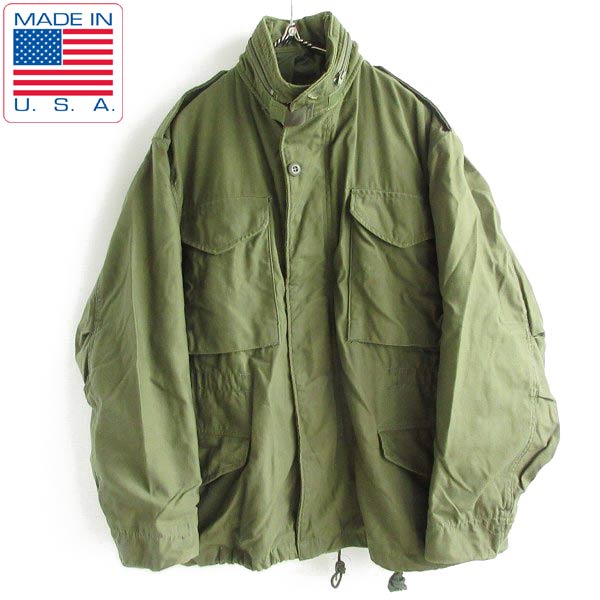 80s 実物 米軍 M-65 3rd 4th過渡期 フィールド ジャケット M-S ブラス