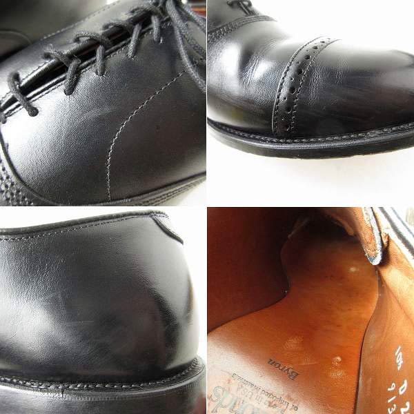 USA製 アレンエドモンズ Byron パンチドキャップトゥ 黒 10.5D 28.5cm