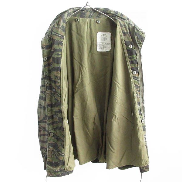 希少 80s 米軍 M-65 フィールドジャケット タイガーストライプ 迷彩 XL