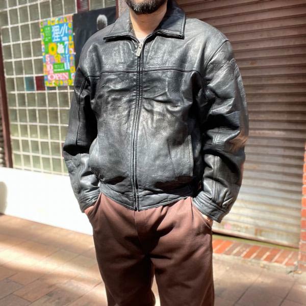 90s WILSONS LEATHER レザー ジャケット 黒 L シンサレート着脱