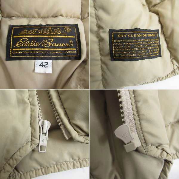 80s-90s 黒タグ Eddie Bauer エディーバウアー ダウンベスト size 42