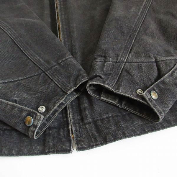 90s USA製 carhartt デトロイト ジャケット J01 フェード ブラック XL