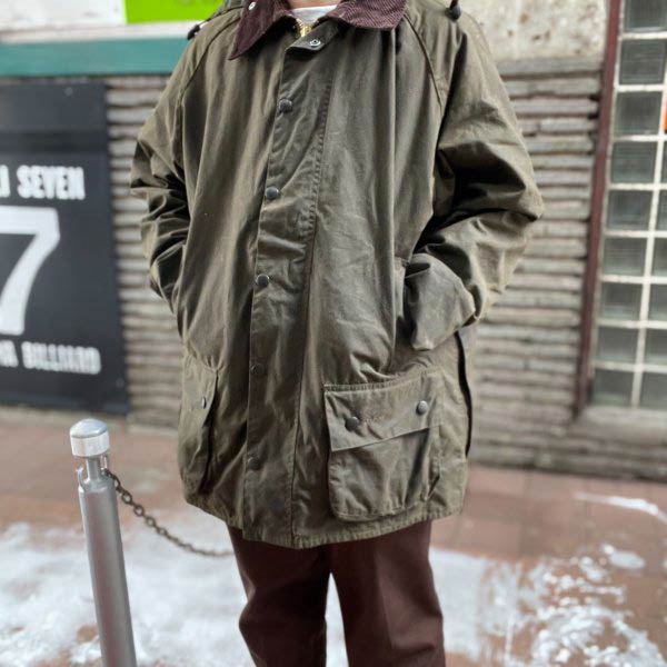 美品 Barbour バブアー CLASSIC BEAUFORT オイルド ジャケット C48/XXL