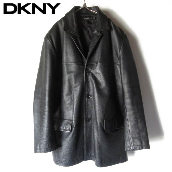 90s DKNY レザー ジャケット | 本革 カーコート レディース - 札幌