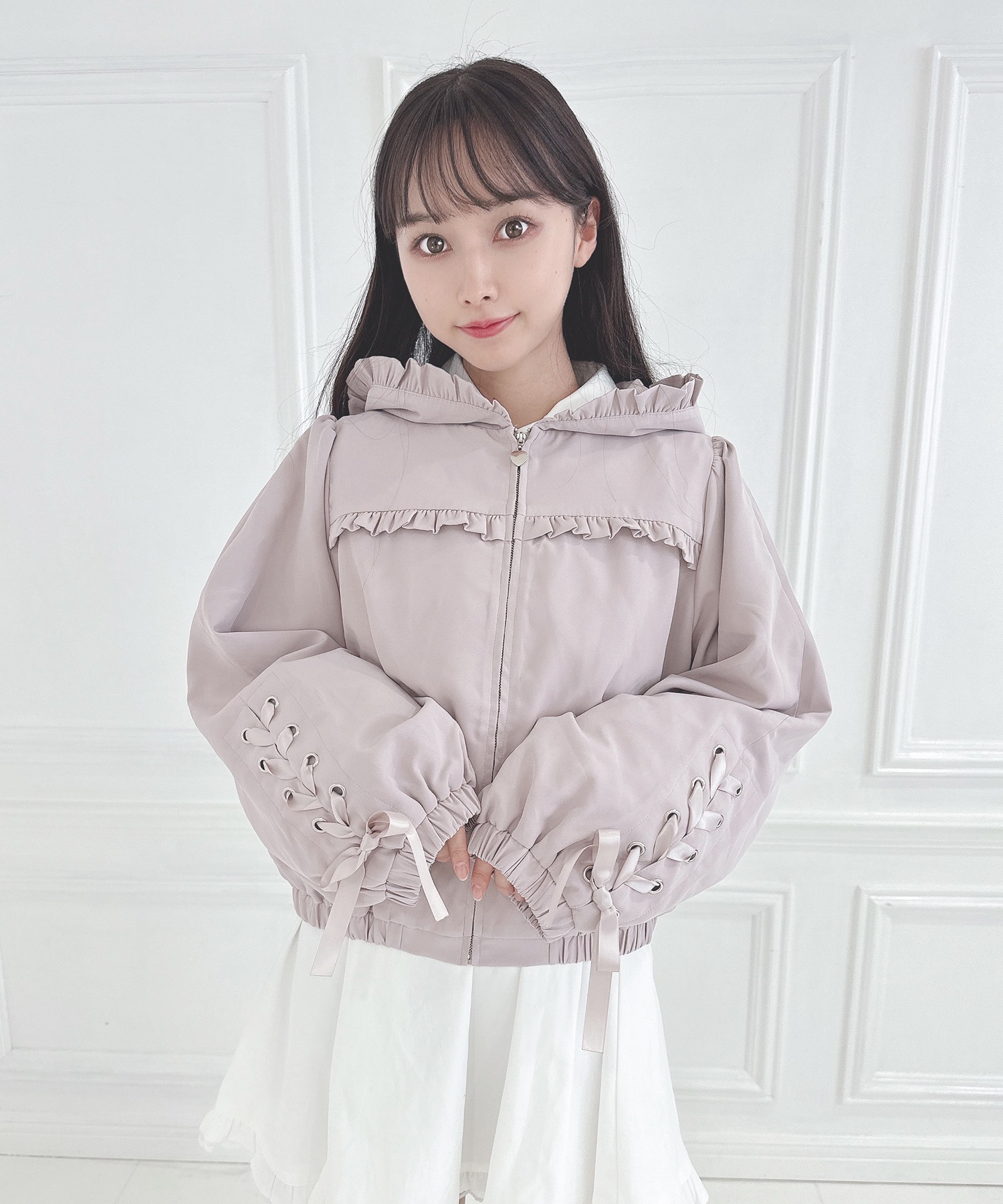 袖レースアップジップアップ – BUNNY APARTMENT