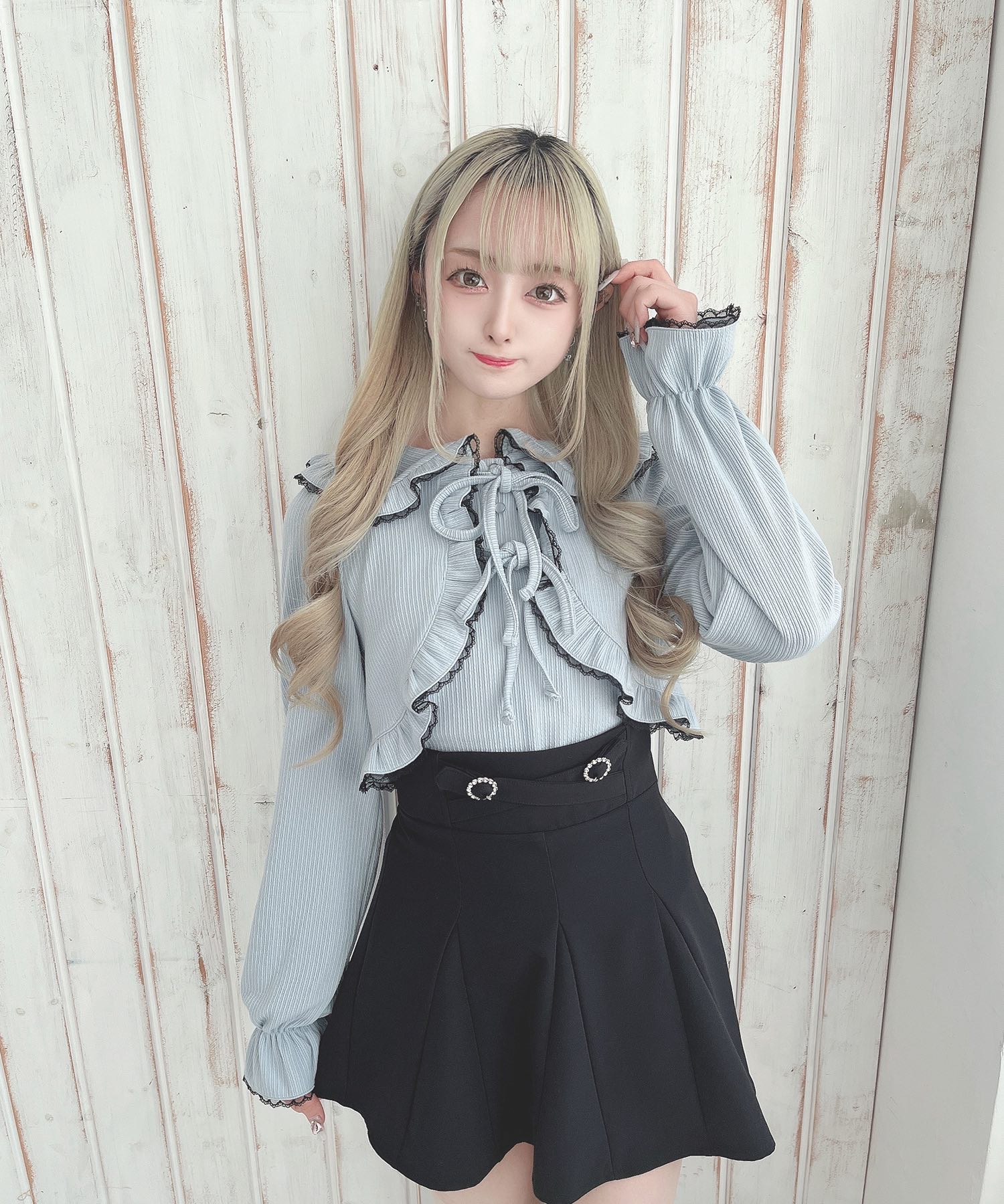 フリルリボンニットソートップス – BUNNY APARTMENT