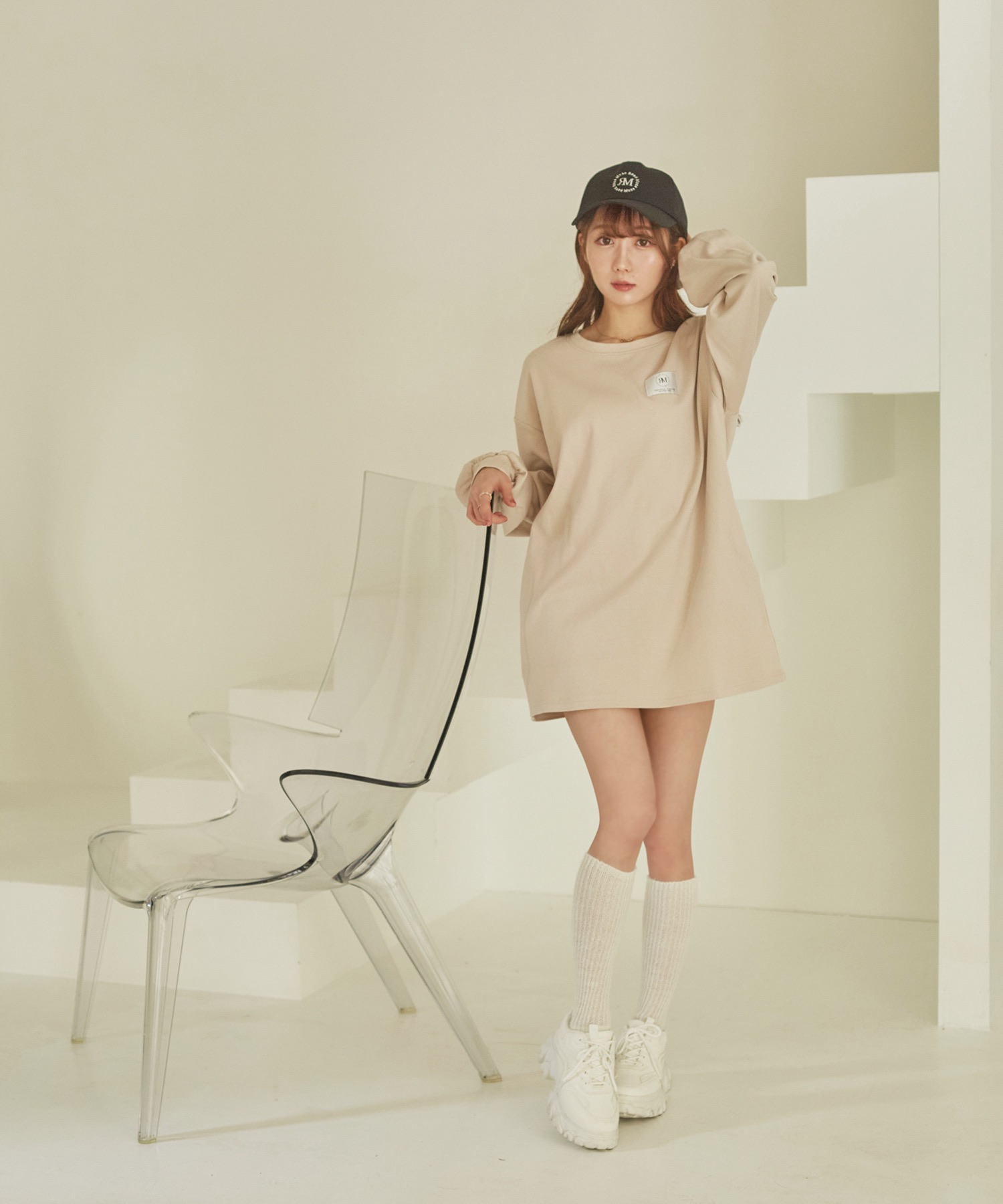 one point tag long sleeve T – BUNNY APARTMENT