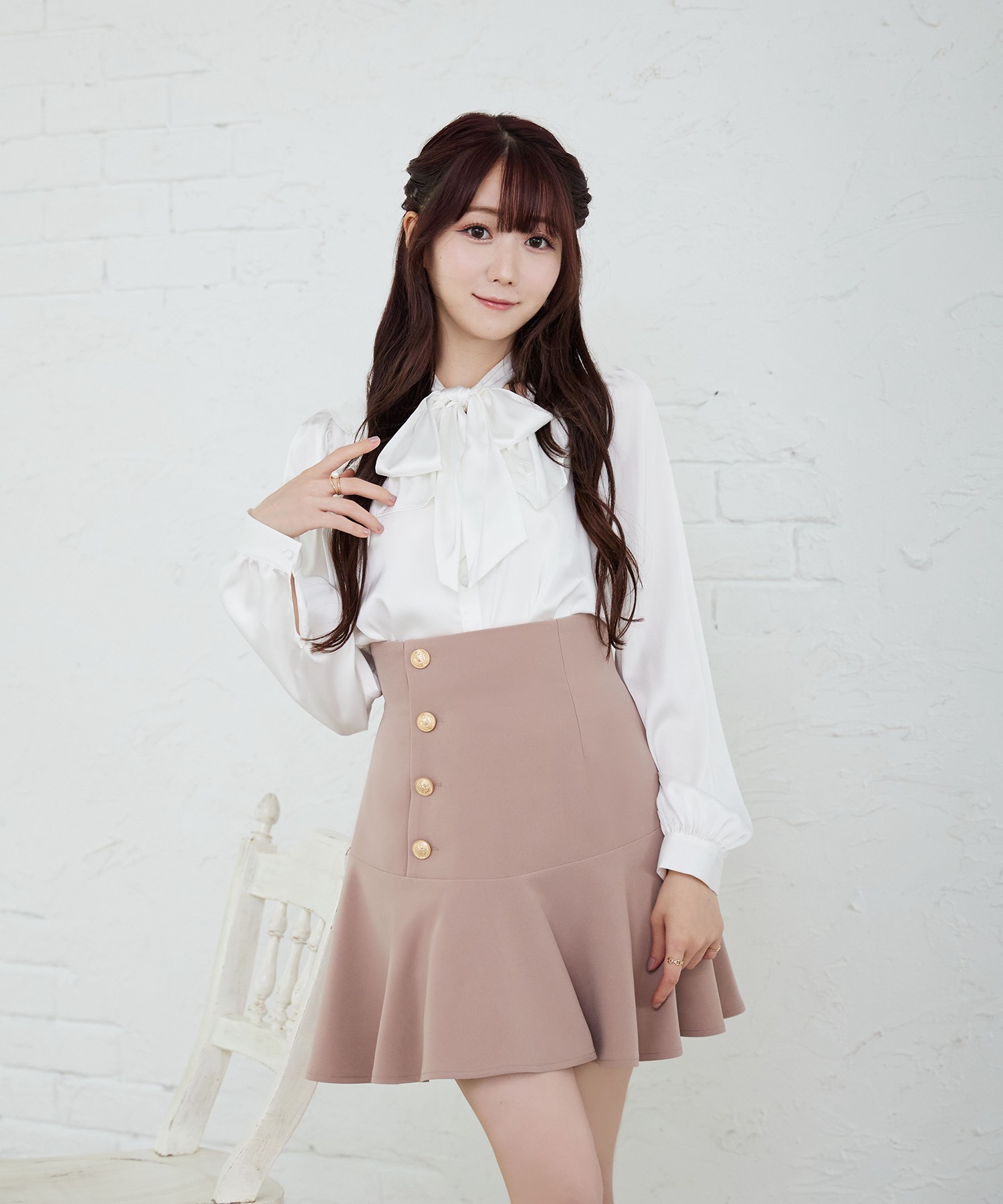 switching flared mini skirt【mocha】 – BUNNY APARTMENT